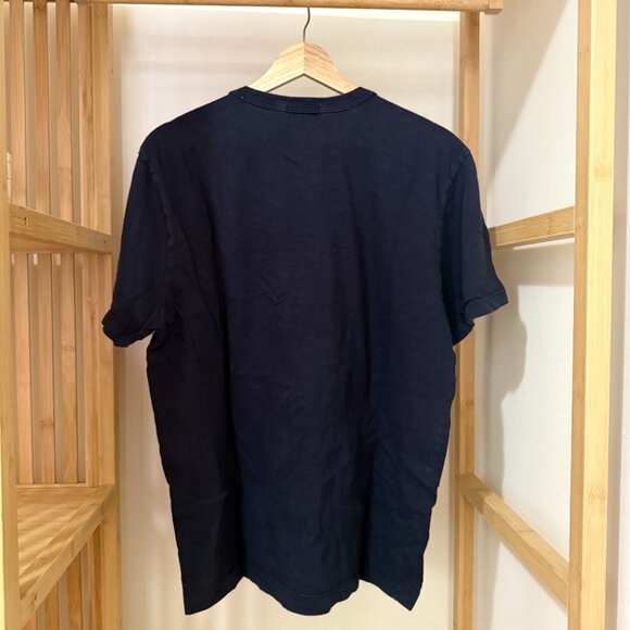 BUCK MASON SLUB CLASSIC TEE IN MIDNIGHT - Picture 3 of 4